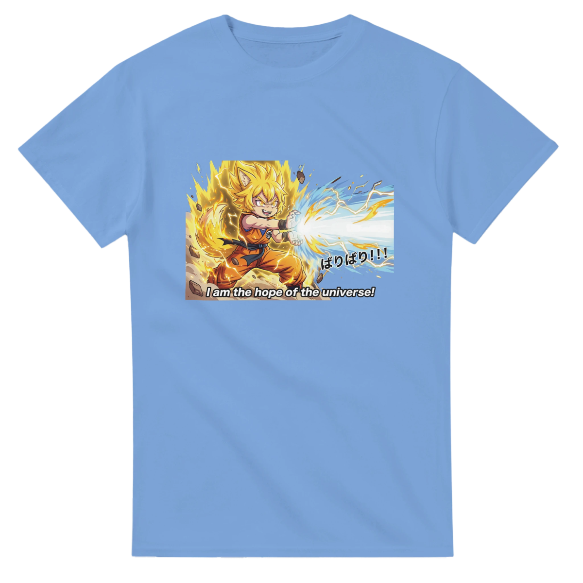 T-shirt Unisexe Lourd - Transformation Super Saiyan de Ruka | Dragon Ball T-shirt - KAWAII FAVIE