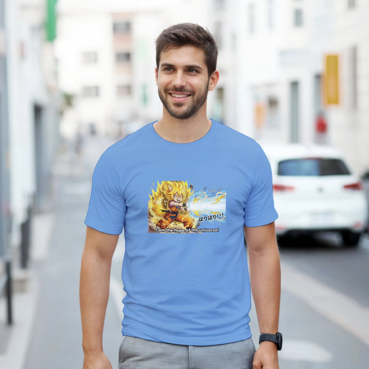 T-shirt Unisexe Lourd - Transformation Super Saiyan de Ruka | Dragon Ball T-shirt - KAWAII FAVIE