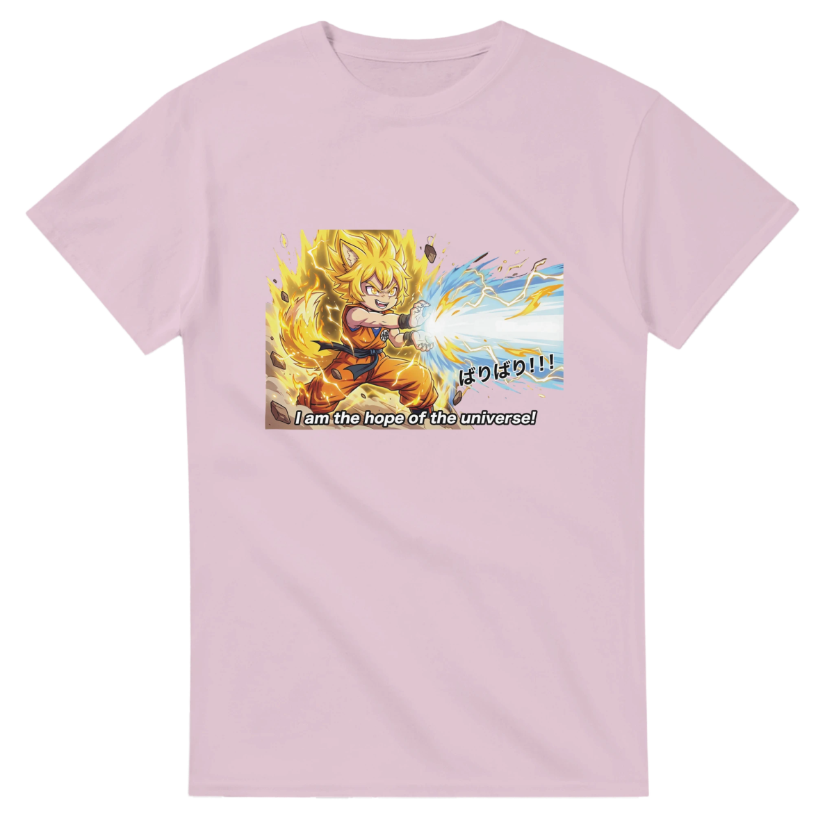 T-shirt Unisexe Lourd - Transformation Super Saiyan de Ruka | Dragon Ball T-shirt - KAWAII FAVIE