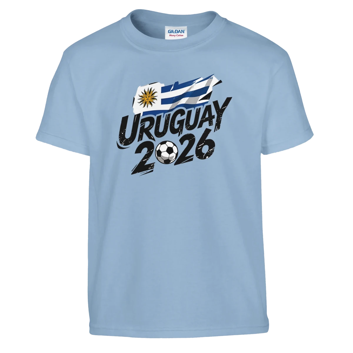 T-shirt Uruguay 2026 - Design Coupe du Monde Football | Maillot Supporters Sélection Nationale pour enfant T-shirt - KAWAII FAVIE