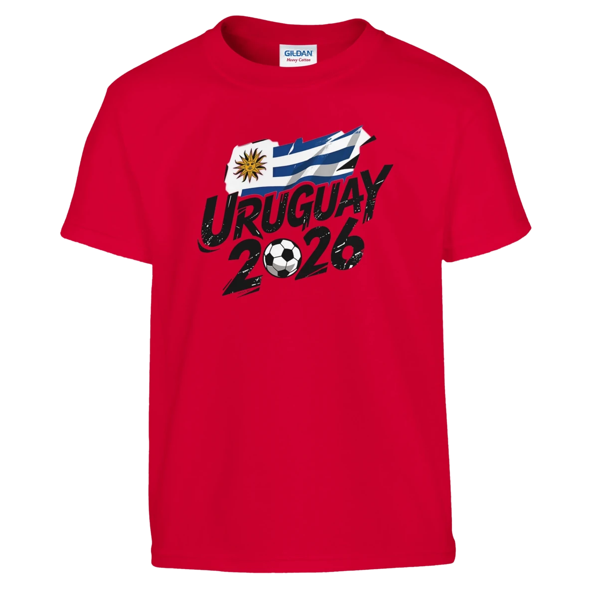 T-shirt Uruguay 2026 - Design Coupe du Monde Football | Maillot Supporters Sélection Nationale pour enfant T-shirt - KAWAII FAVIE