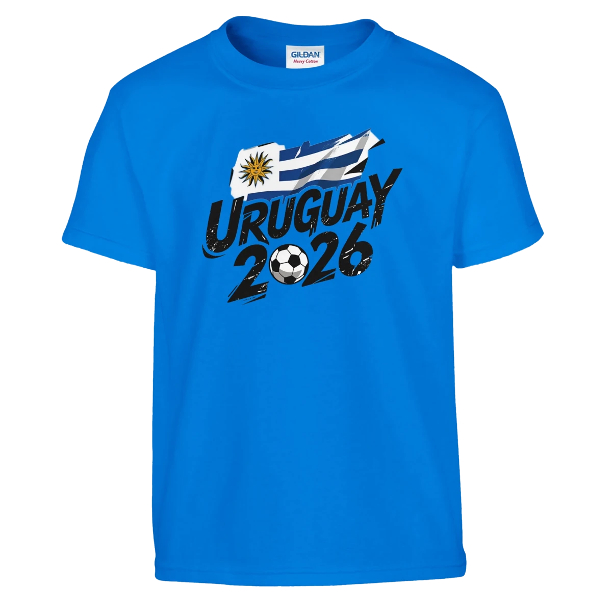 T-shirt Uruguay 2026 - Design Coupe du Monde Football | Maillot Supporters Sélection Nationale pour enfant T-shirt - KAWAII FAVIE