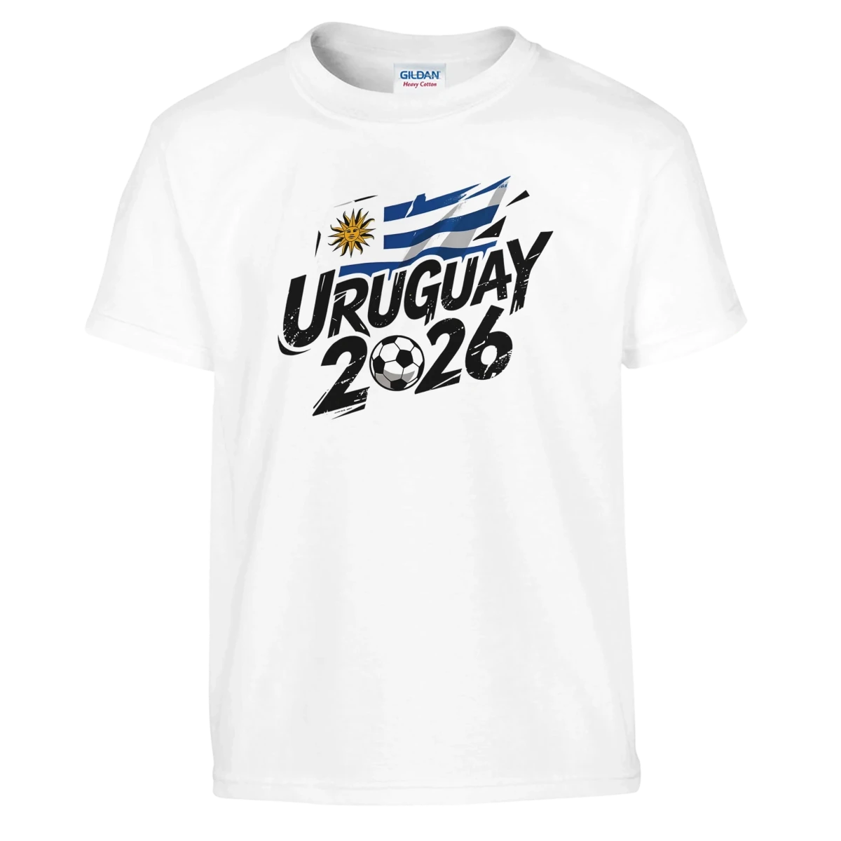 T-shirt Uruguay 2026 - Design Coupe du Monde Football | Maillot Supporters Sélection Nationale pour enfant T-shirt - KAWAII FAVIE
