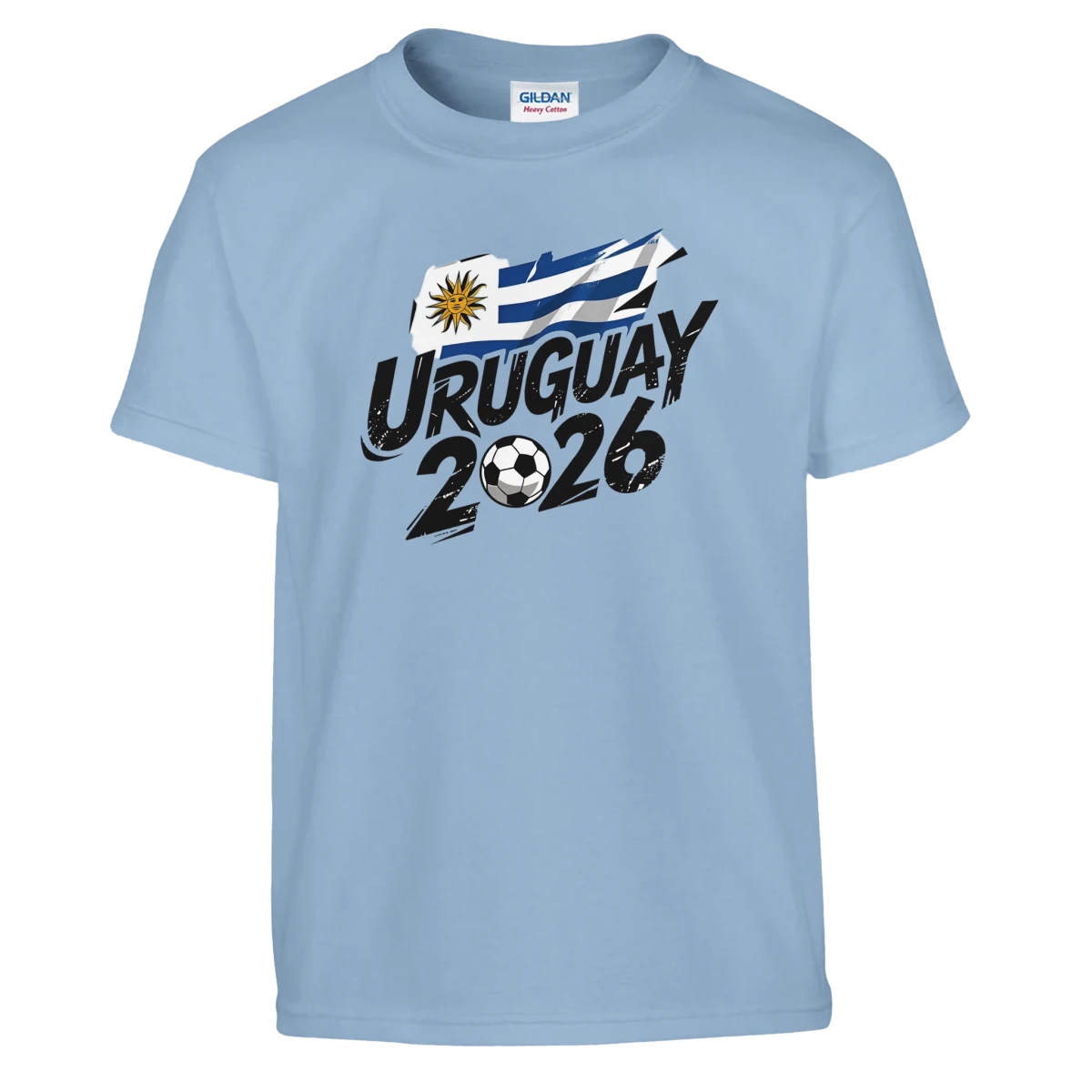 T-shirt Uruguay 2026 - Design Coupe du Monde Football | Maillot Supporters Sélection Nationale pour enfant T-shirt - KAWAII FAVIE