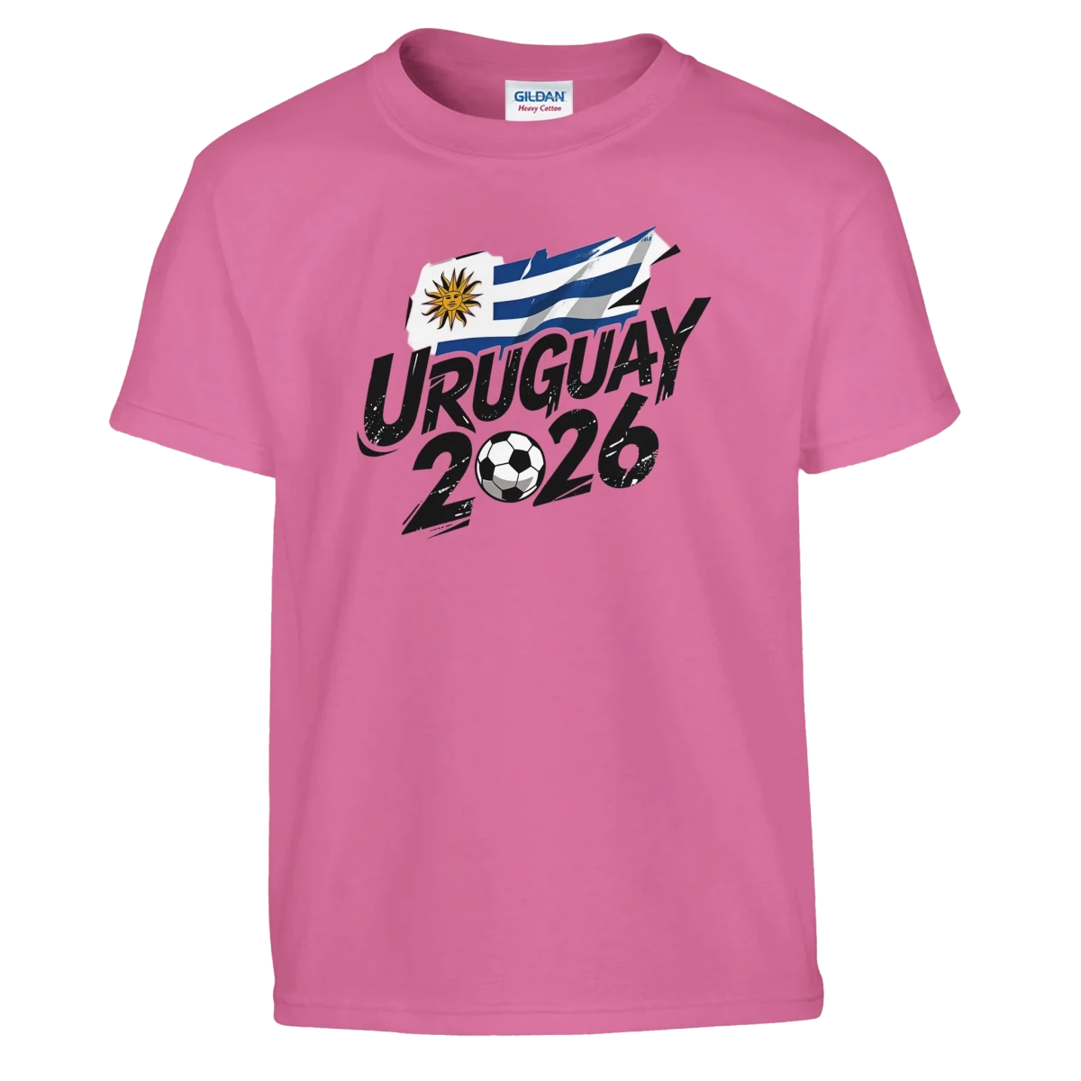 T-shirt Uruguay 2026 - Design Coupe du Monde Football | Maillot Supporters Sélection Nationale pour enfant T-shirt - KAWAII FAVIE