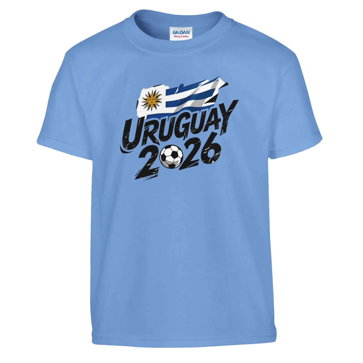T-shirt Uruguay 2026 - Design Coupe du Monde Football | Maillot Supporters Sélection Nationale pour enfant T-shirt - KAWAII FAVIE