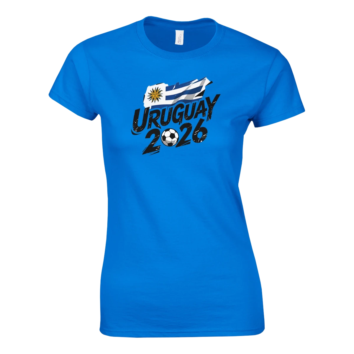 T-shirt Uruguay 2026 - Design Coupe du Monde Football | Maillot Supporters Sélection Nationale pour femme T-shirt - KAWAII FAVIE