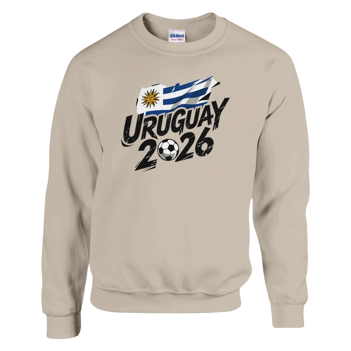 T-shirt Uruguay 2026 - Design Coupe du Monde Football | Maillot Supporters Sélection Nationale Sweat-shirt - KAWAII FAVIE