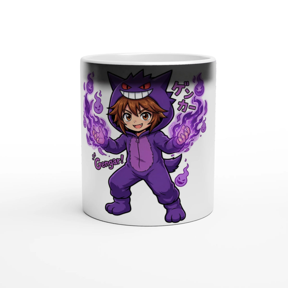 Tasse Magique - Ruka en Gengar | Céramique à Révélation Chaude - Pokémon Tasse - KAWAII FAVIE